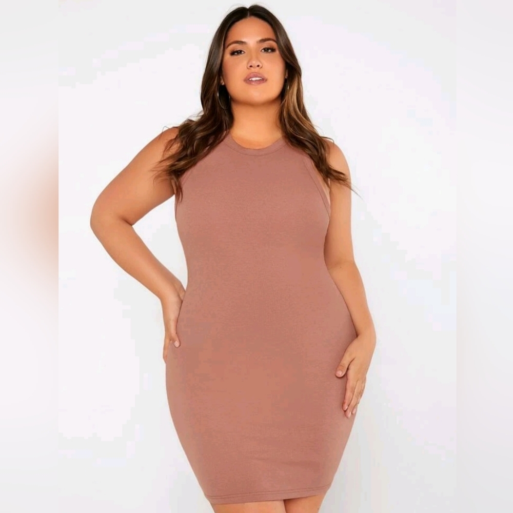 Blush Pink racer back dress